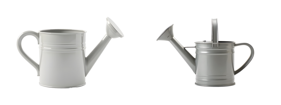 set of two Watering can isolated on white background
