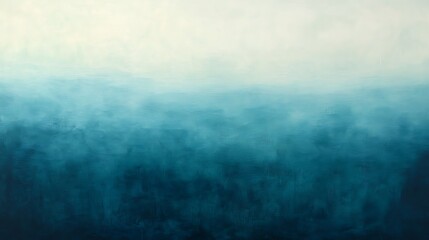 Obraz premium Misty Blue Landscape with Dreamy Sky.