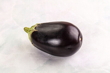 Raw ripe organic eggplant vegetable
