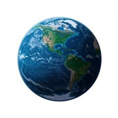 Pixelated Earth Globe Showing Continents and Oceans