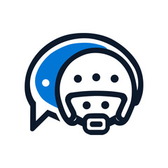 helmet logo design vector