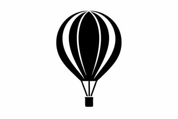 Naklejka premium air balloon silhouette vector