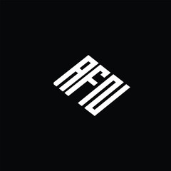 AFN logo AFN icon AFN monogram AFN minimalist Unique modern flat abstract logo design.