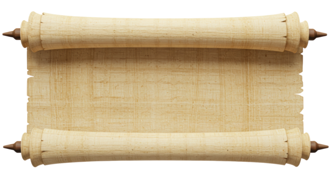 Isolated Ancient Scroll