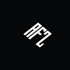AFZ logo AFZ icon AFZ monogram AFZ minimalist Unique modern flat abstract logo design.