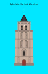 &Eacute;glise Saint-Martin de Wormhout, France