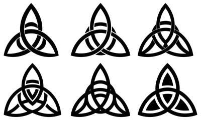 Triquetra Silhouette vector illustration