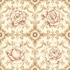 seamless pattern with flowers