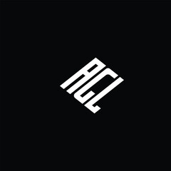 AGL letter logo design on black background.