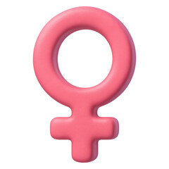 Cute colorful gender symbol sticker png transparent 3d illustration
