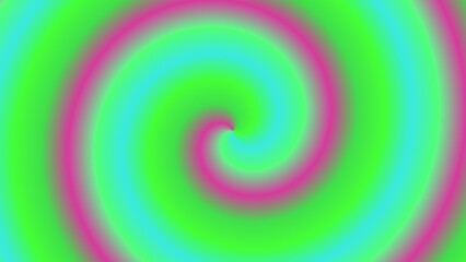Hypnotic swirling pattern in vibrant pink, green, and blue hues