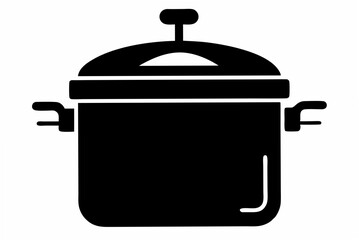 pressure cooker  silhouette vector