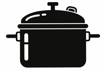 pressure cooker  silhouette vector
