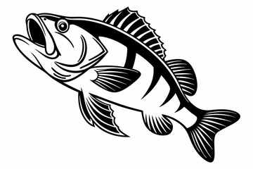 perch sihouette black vector