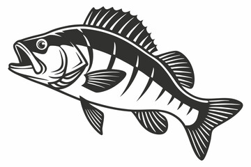 perch sihouette black vector