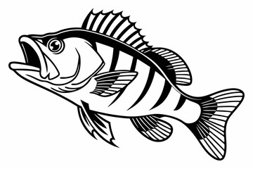 perch sihouette black vector