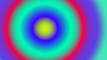 Concentric circles of vibrant, gradient colors (10)