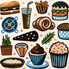 fast food icons