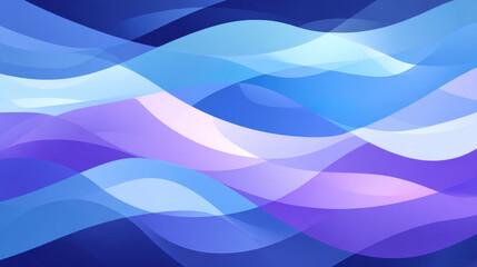 Fototapeta premium Abstract Digital Wave Pattern in Shades of Blue and Purple with Flowing Lines and Fluid Design