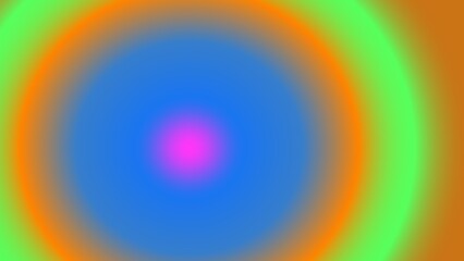 Concentric circles of vibrant, glowing hues