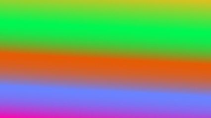 Vibrant horizontal gradient in green, orange, and blue hues
