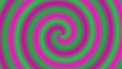 Hypnotic swirling spiral in vibrant pink and green hues (2)