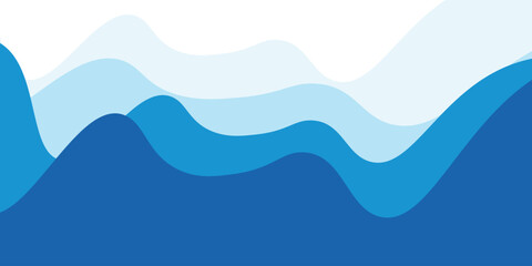 Sea waves layered vector background illustration and sea beach background abstract vector eps10