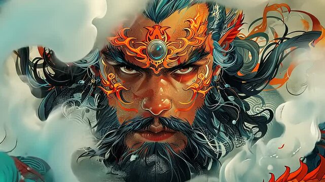 abstract floral background with butterflies