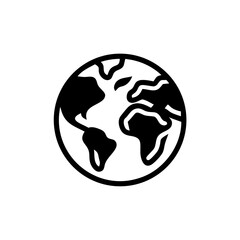 Obraz premium world ecology icin, Earth Globe Icon Illustrating Ecology Theme 