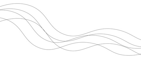 Line art abstract vector illustration. Wavy lines. vector illustration eps10