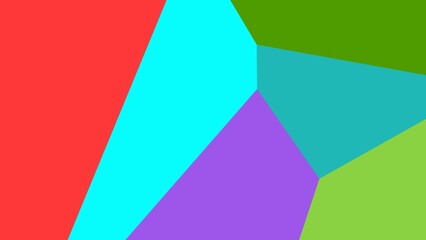 Abstract geometric artwork with vibrant, bold colors forming irregular shapes