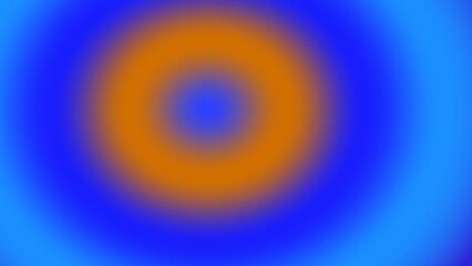 Abstract concentric circles in vibrant blue and orange hues, creating a mesmerizing gradient effect