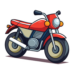 Obraz premium motor cycle vector image on white background