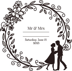 Romantic Marriage Date Template
