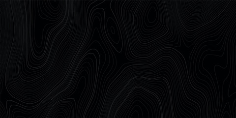 Abstract wavy topographic map. Abstract wavy and curved lines background. Abstract geometric topographic contour map background.	