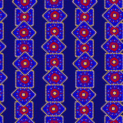 Mexican multicolored Latin American background in the form of diamonds without a background