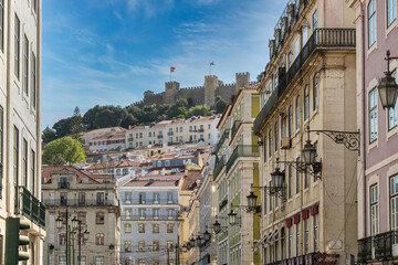 Historic Lisbon Cityscape with View of São Jorge Castle