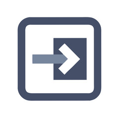 Exit Sign Icon &ndash; Emergency Direction and Safety Symbol Vector