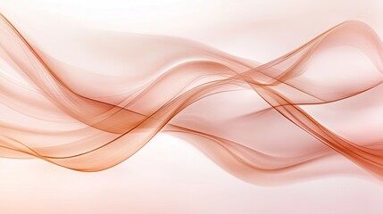 Obraz premium Elegant, flowing lines in soft, peachy tones.