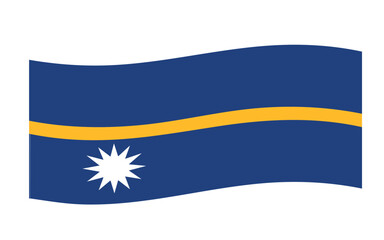 vector illustration, country flag, Nauru flag