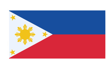 vector illustration, country flag, Philippines flag
