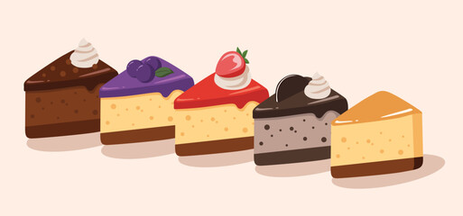 set of cheesecake flavor