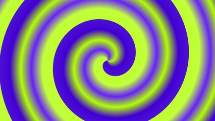 Hypnotic spiral of vibrant lime and purple hues (2)