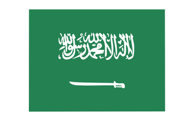 vector illustration, country flag, Saudi Arabia flag