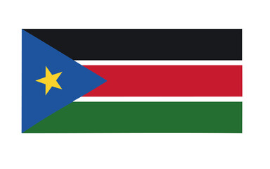 vector illustration, country flag, South Sudan flag