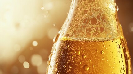 Golden bubbles rise in a champagne glass, celebrating life's sparkling moments.