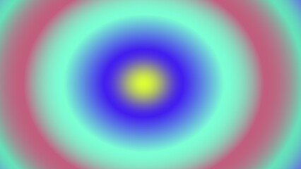 Concentric circles of vibrant, blurred colors radiating from a yellow center