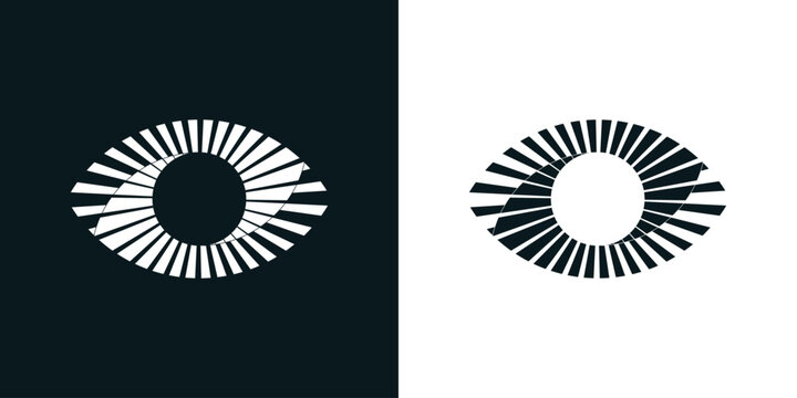 eye icon, visual identity symbol, visualization audio-visual logo, visual arts visual communication visualize visibility logotype.  look sigh see seeing view watch concept