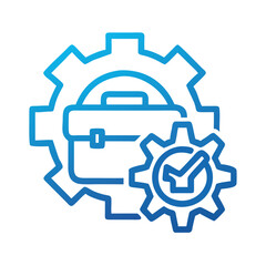  Gear with Toolbox Icon &ndash; Maintenance, Repair, and Service Cycle Symbol