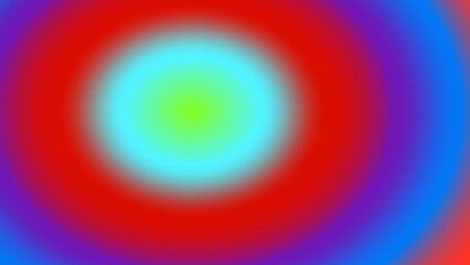 Concentric circles of vibrant red, blue, and cyan gradients creating a hypnotic effect